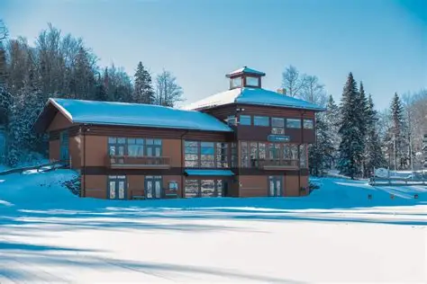 Fort Kent Outdoor Center lodge in winter